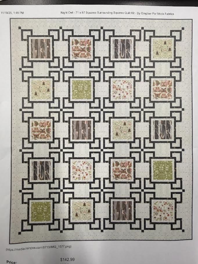 Squares Surrounding Squares Quilt Kit