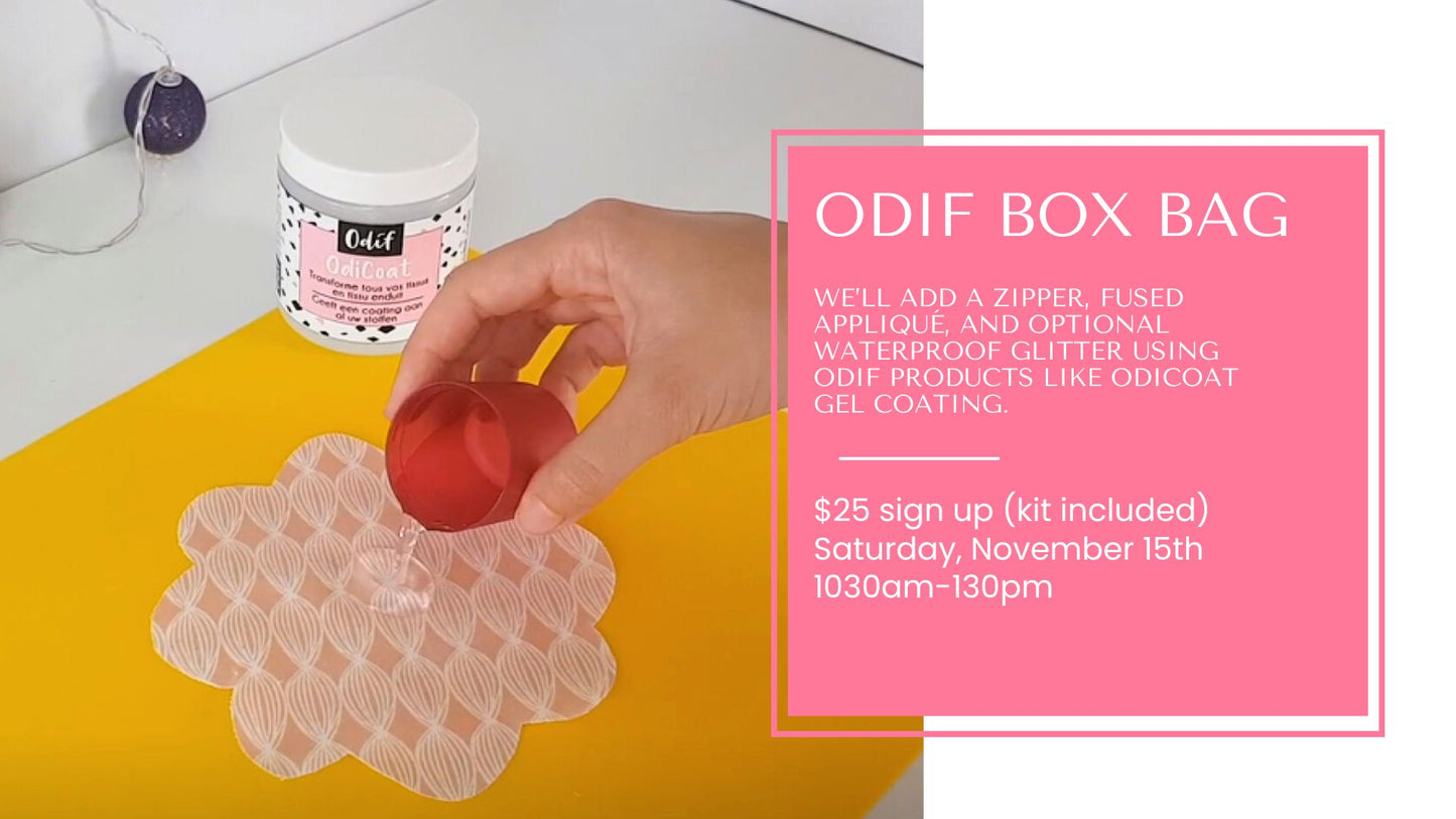 ODIF Box Bag Class (waterproof technique)