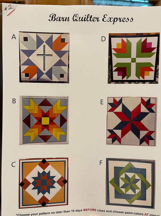 Barn Block (Quilt Block Painting Workshop)