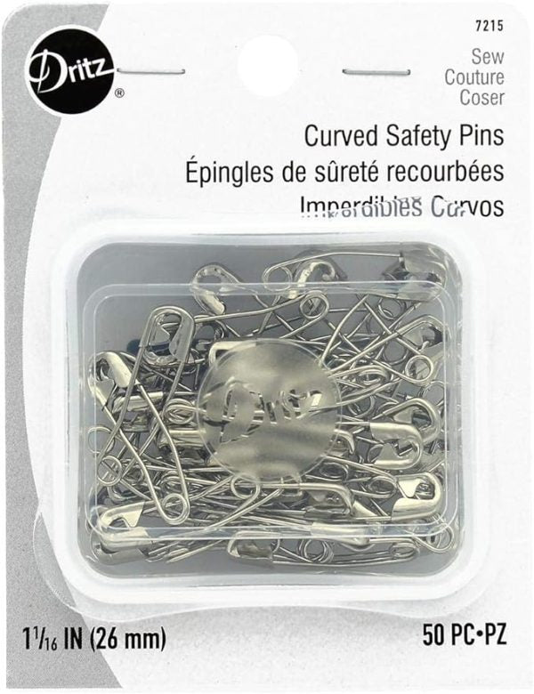Dritz Curved Safety Pins 50ct