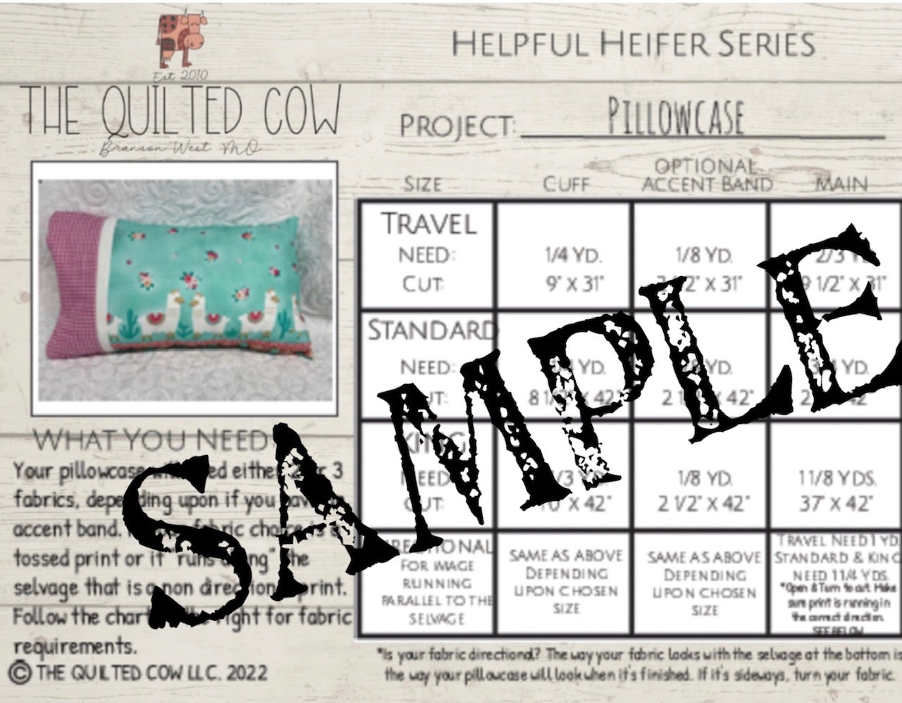 HH Directional Pillowcase