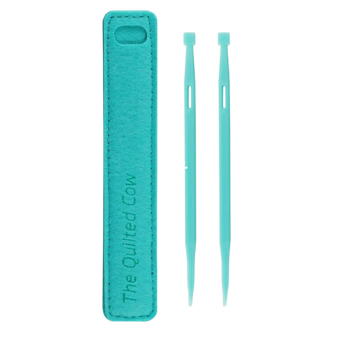 Quilted Cow-Teal Thingies