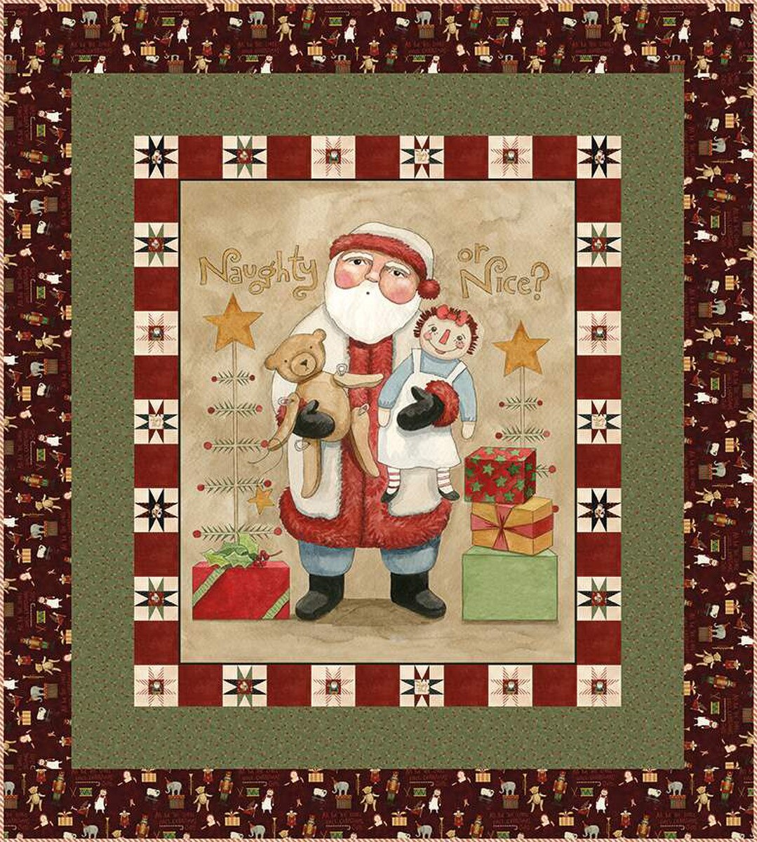 Naughty or Nice Panel Quilt Kit