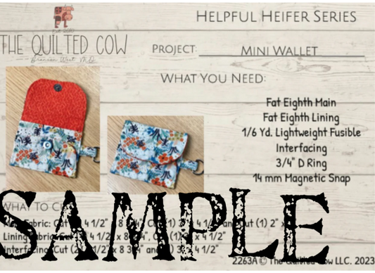 Helpful Heifer Mini Wallet
