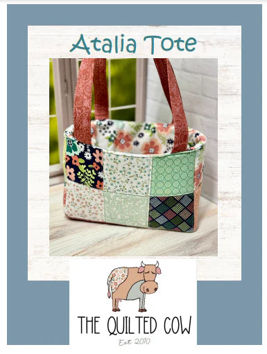 Atalia Tote Quilted Cow Pattern