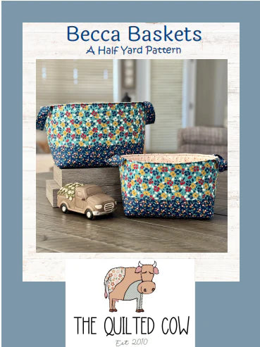 Becca Baskets Quilted Cow Pattern