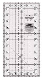 Creative Grids Basic Range 6in x 12in Rectangle Quilt Ruler