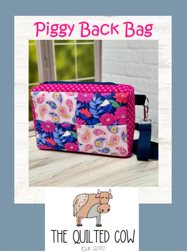 Piggy Back Bag Quilted Cow Pattern