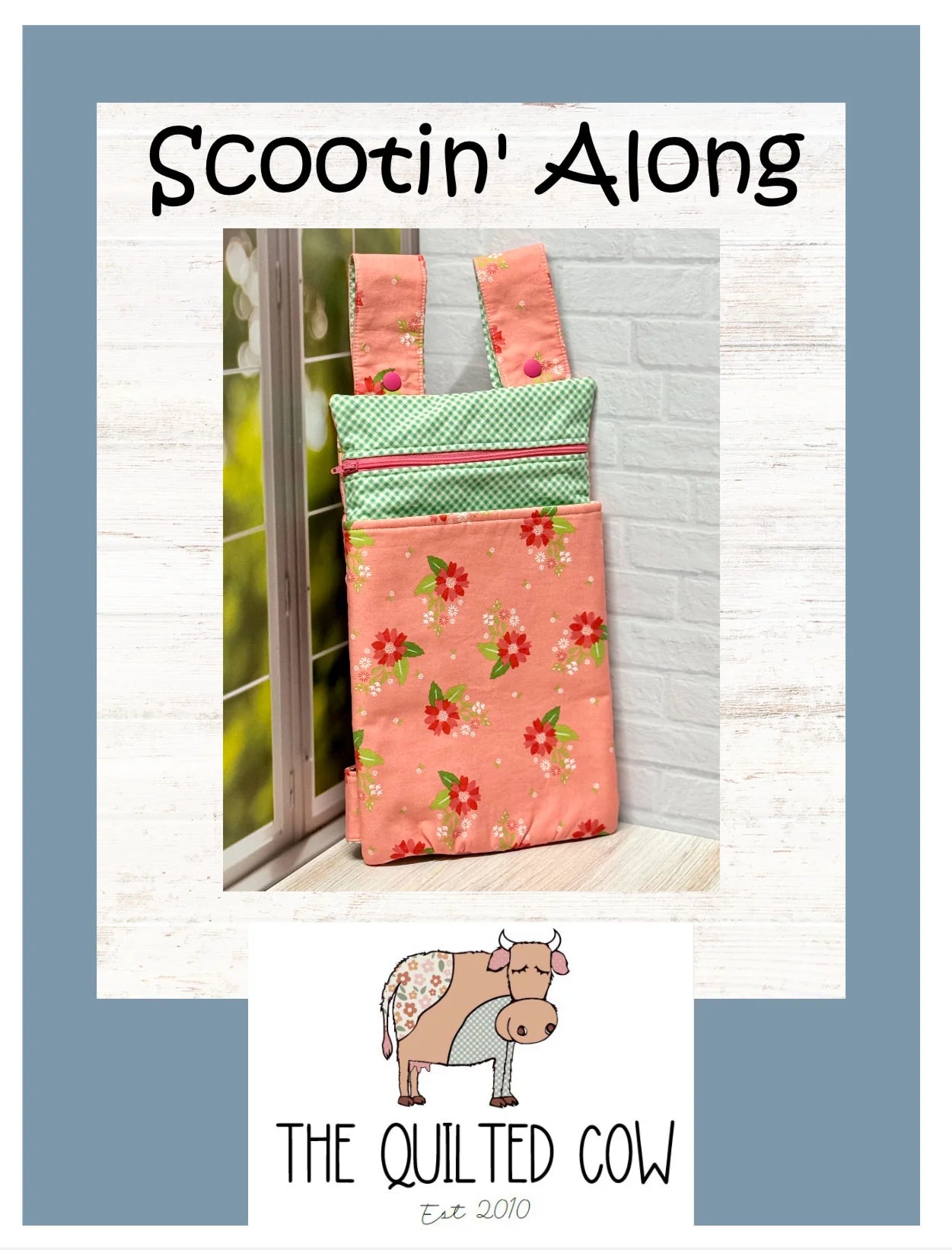 Scootin' Along Quilted Cow Pattern