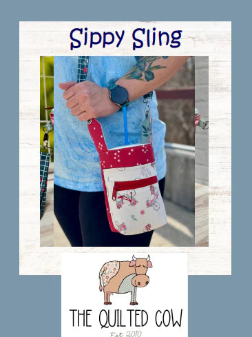 Sippy Sling Quilted Cow Pattern