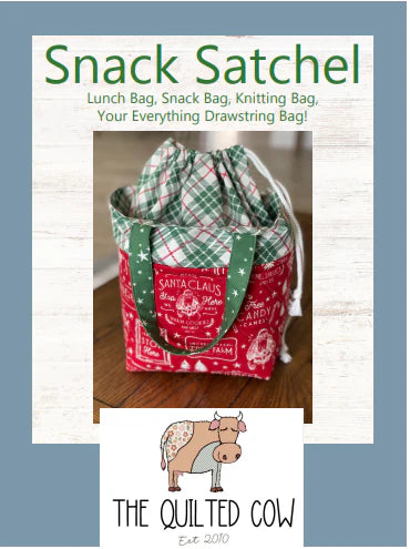 Snack Satchel Quilted Cow Pattern