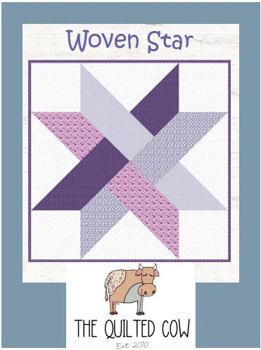 Woven Star Quilted Cow Pattern