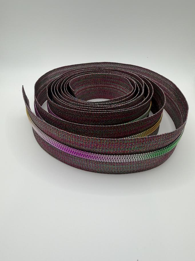 # 5 Rainbow Zipper Tape 3 yards