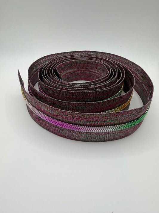 # 5 Rainbow Zipper Tape 3 yards
