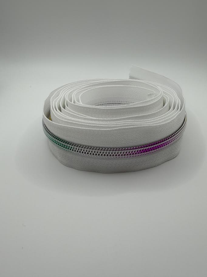 # 5 Rainbow Zipper Tape 3 yards