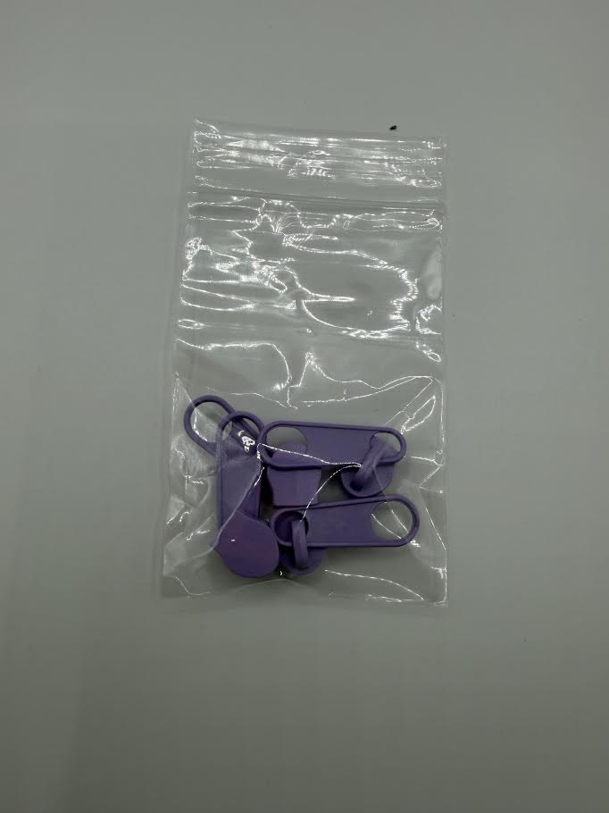 #5 Zipper Pulls Solid Colors (Set of 4)