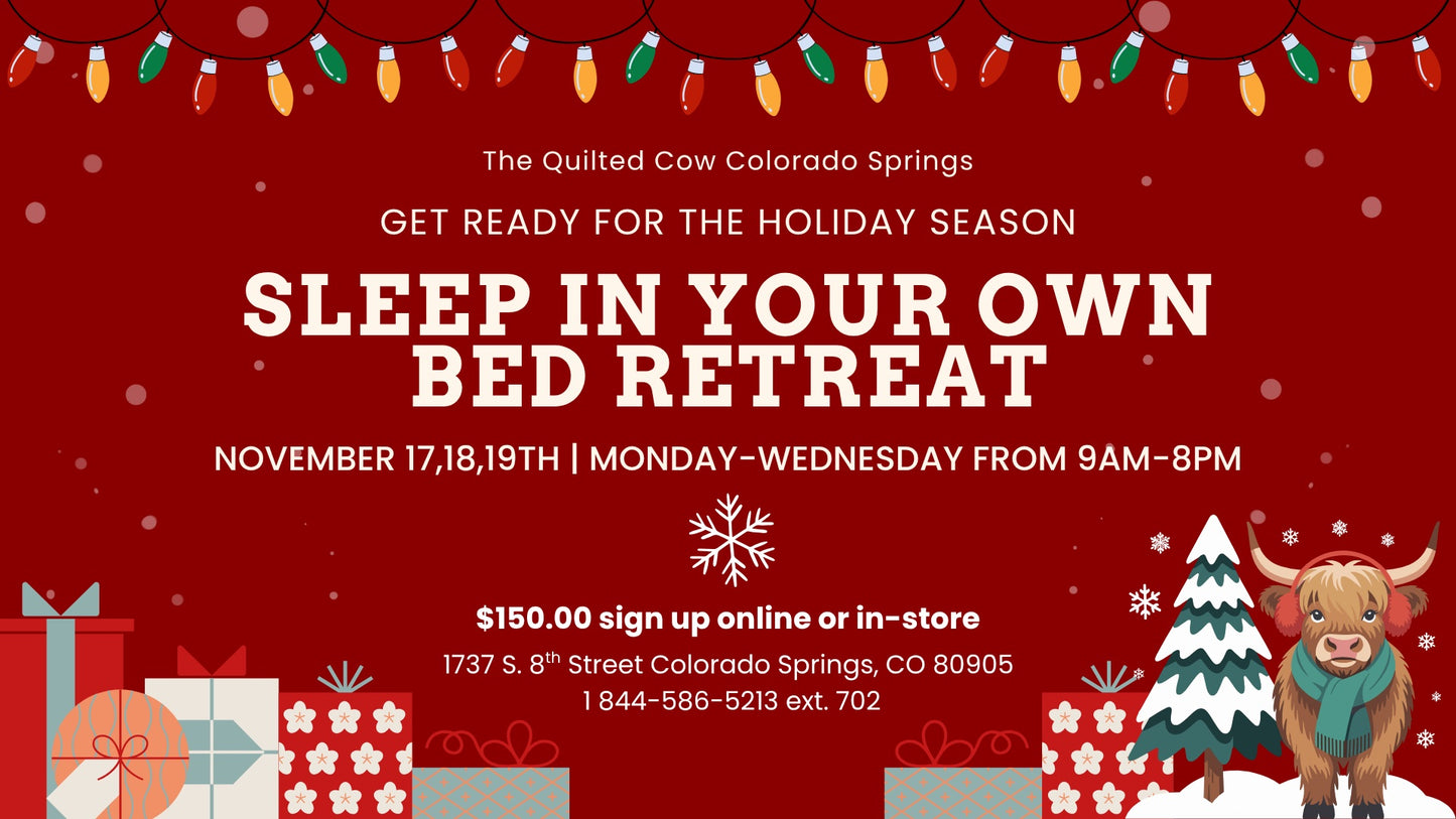 Sleep In Your Own Bed Retreat - NOVEMBER