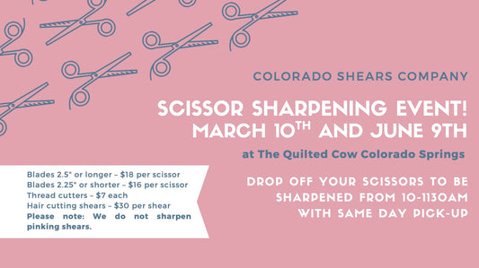 Scissor Sharpening Event