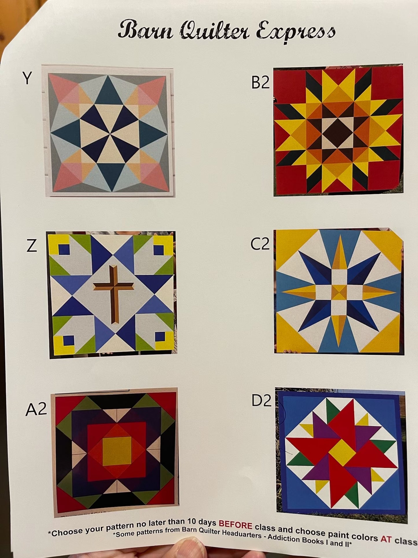 Barn Block (Quilt Block Painting Workshop)