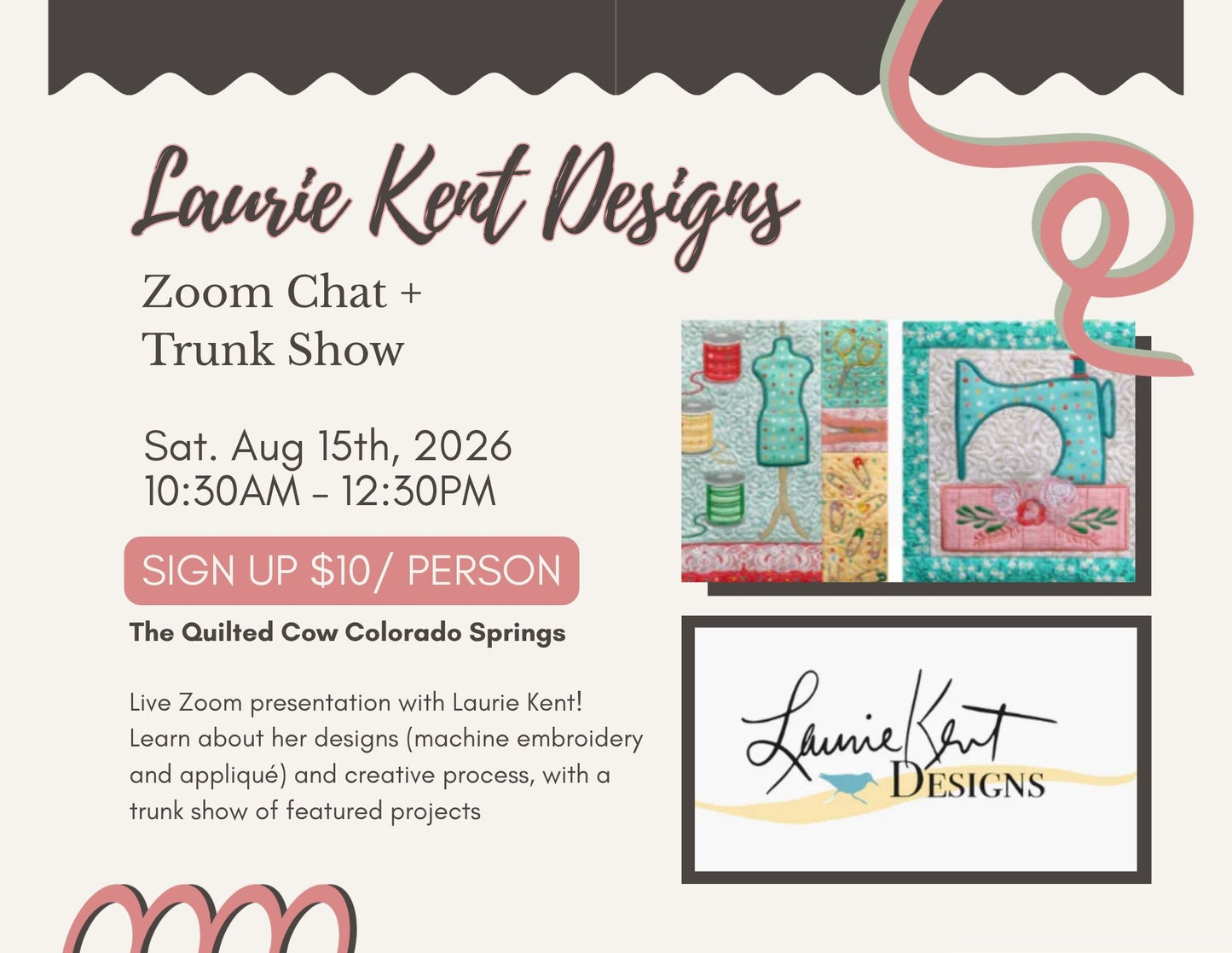 Laurie Kent Designs Zoom Chat + Trunk Show