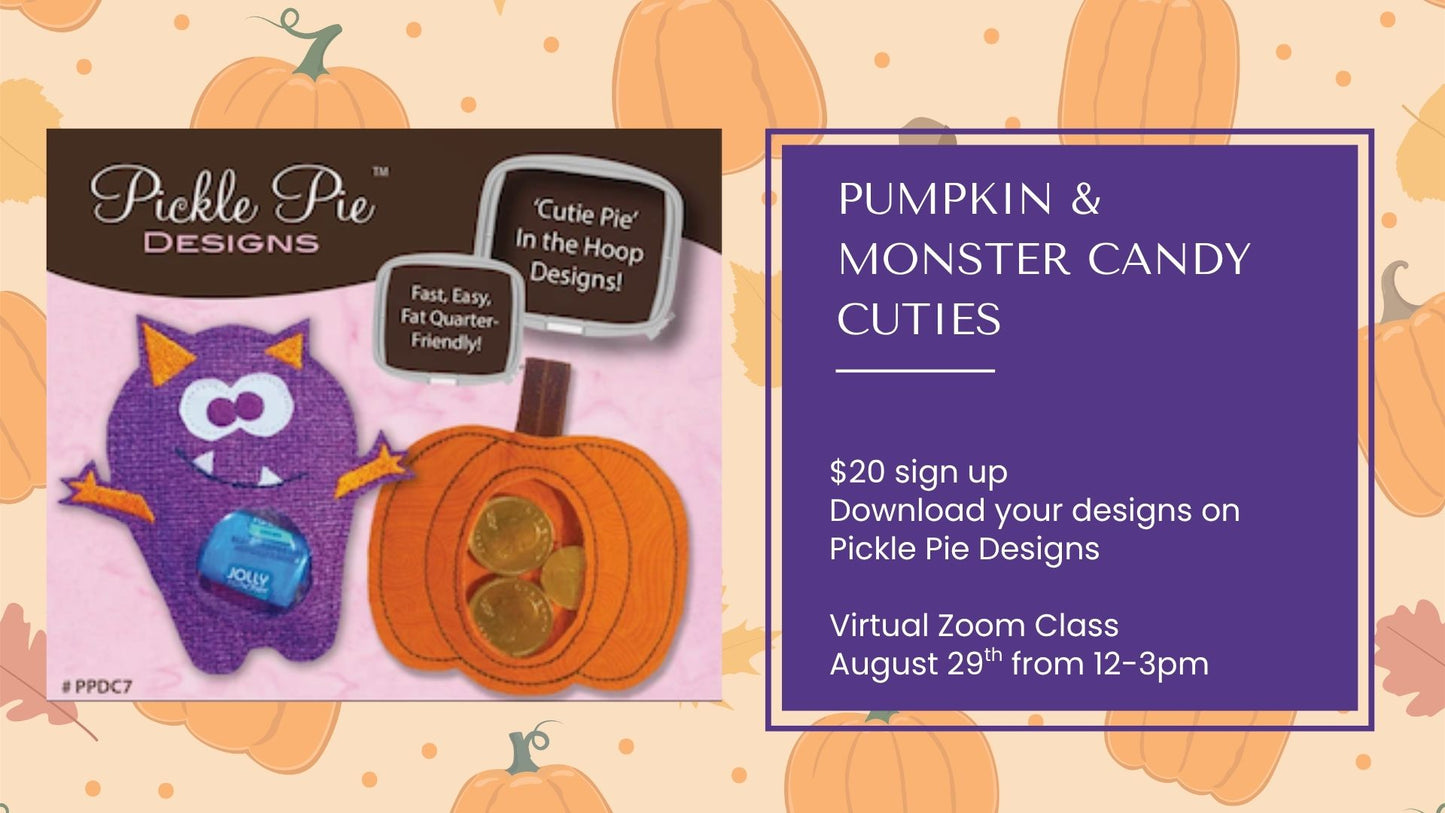 Candy Cuties - August Online Embroidery Virtual Class
