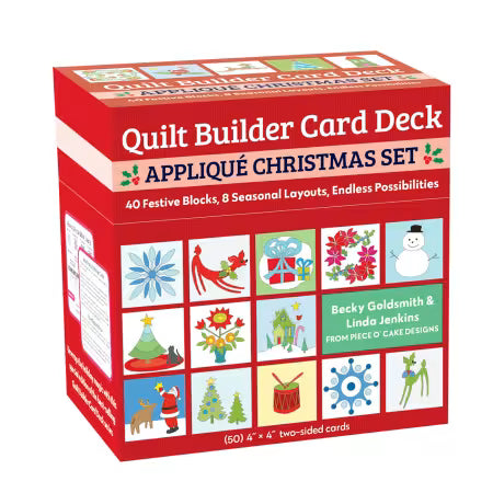 Quilt Builder Card Deck Appliqué Christmas Set