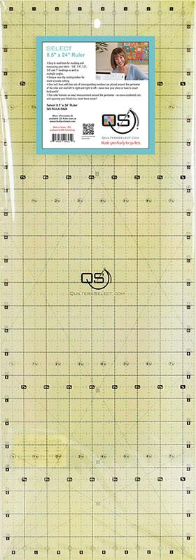 Quilters Select Non Slip Ruler 8.5" x 24"