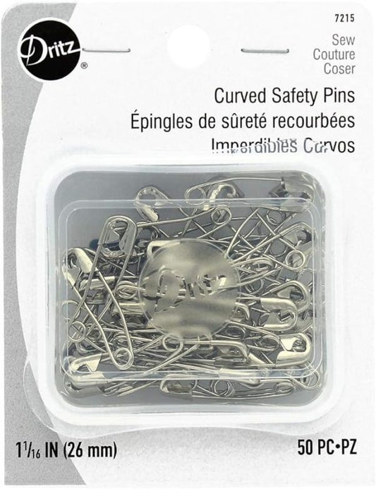 Dritz Curved Safety Pins 50ct