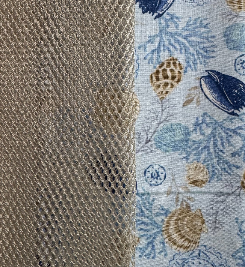 Beach Bag Tan with Shells