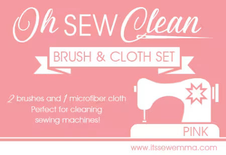 Oh Sew Clean Brush and Cloth Set