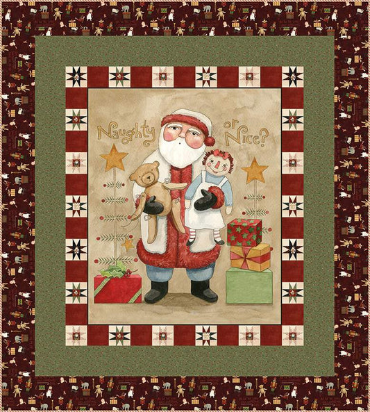 Naughty or Nice Panel Quilt Kit