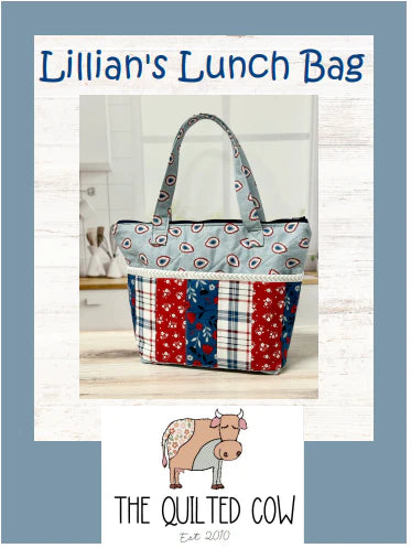 Lillian's Lunch Bag  Quilted Cow Pattern