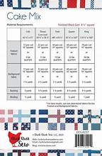 Cake Mix Quilt Pattern
