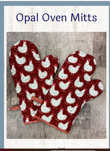 Opal Oven Mitt Quilted Cow Pattern