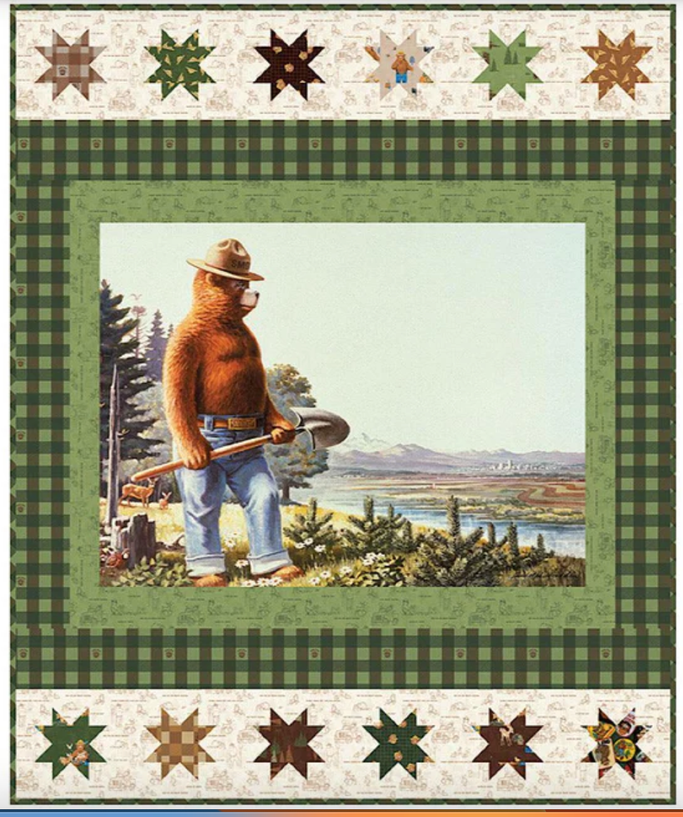 Friend of Smokey Bear Panel Quilt Kit
