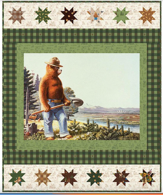 Friend of Smokey Bear Panel Quilt Kit