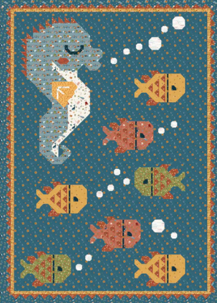 Seahorse School Fabric Kit