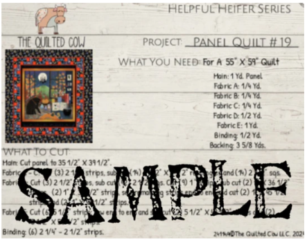 Helpful Heifer Panel Quilt #19