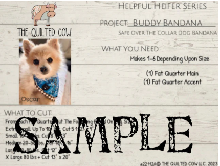 HH Buddy Bandana Poastcard Pattern