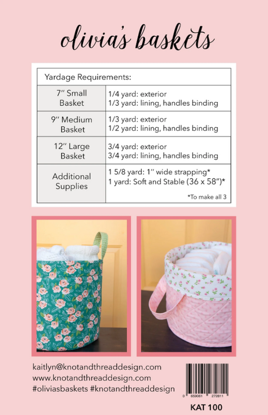 Olivia's Baskets Pattern