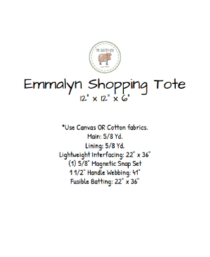 Emmalyn Shopping Tote Pattern