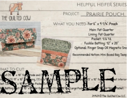 Helpful Heifer Prairie Pouch