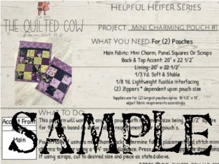 Helpful Heifer Mini Charming Pouch
