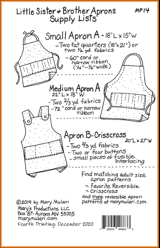 Little Sister & Brother Apron