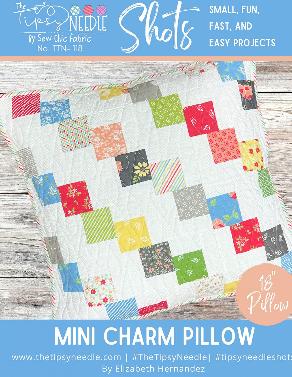 Shots - Mini Charm Pillow Pattern