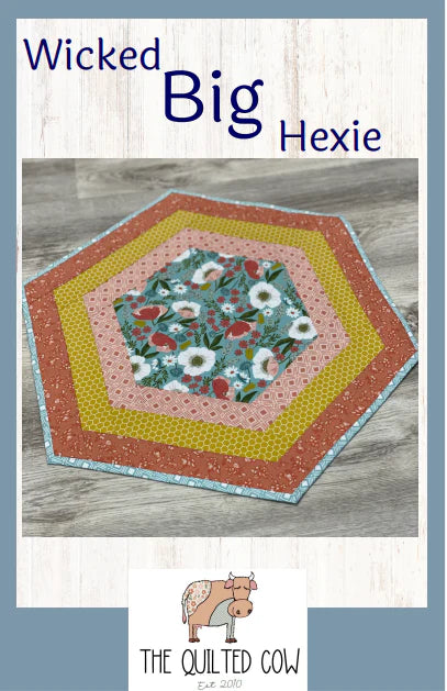 Wicked Big Hexie Quilted Cow Pattern
