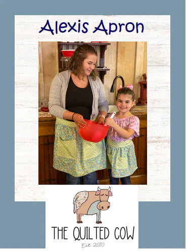 Alexis Apron Quilted Cow Pattern