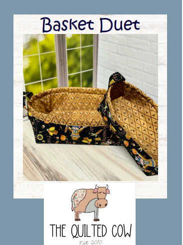 Basket Duet Quilted Cow Pattern