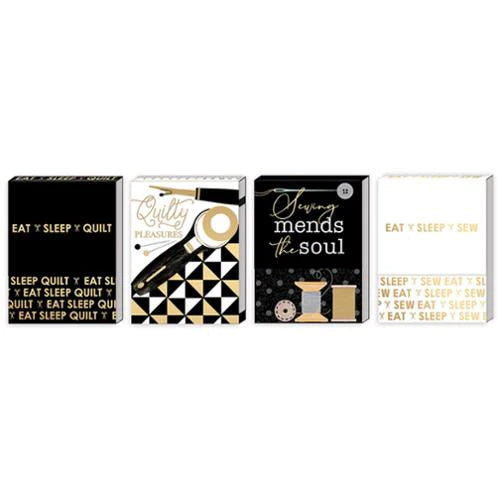 Pocket Notepad-Black & Gold – Cottonwood