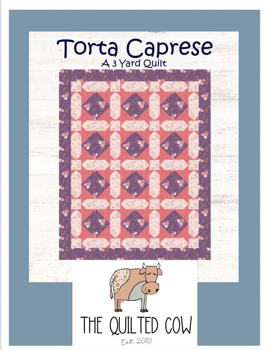 Torta Caprese Quilted Cow Pattern